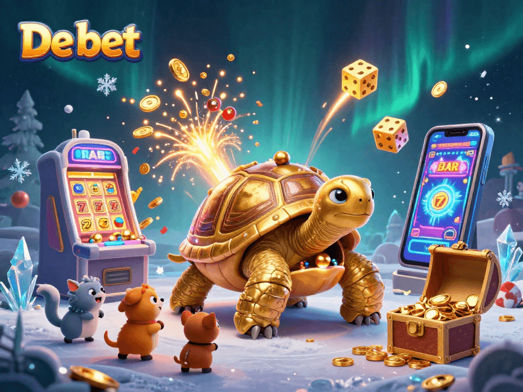 Engage in vibrant gameplay at De bet with exciting casino elements and dynamic characters.