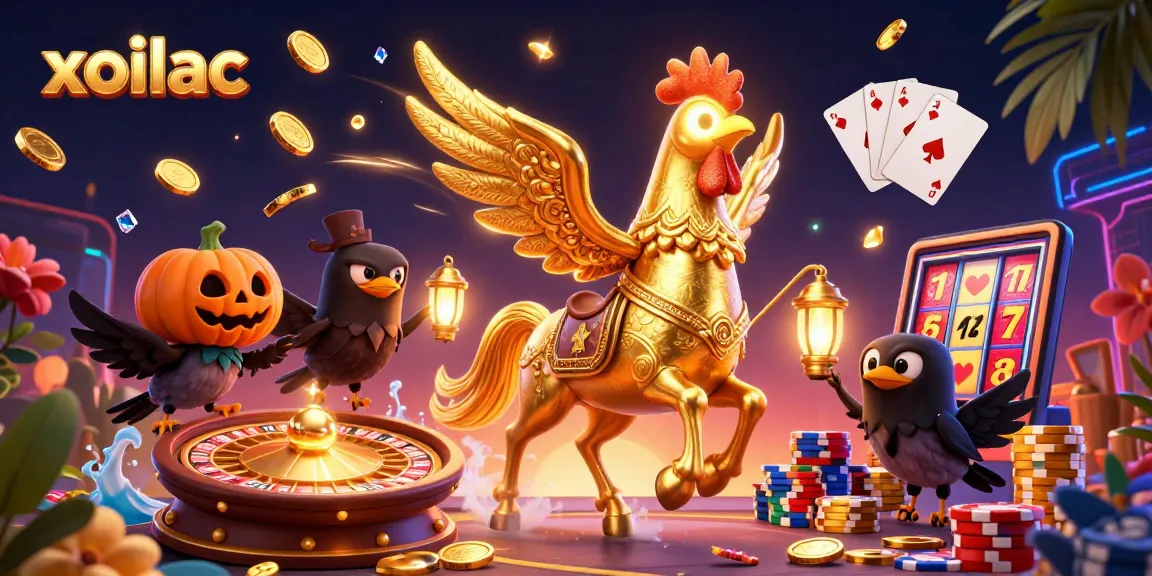 Xoilac offers captivating live betting with vibrant scenes of roulette, cards, and winning moments.