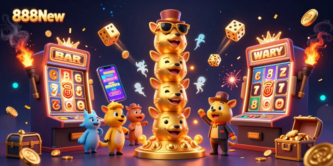 Spin the reels at 888New, featuring vibrant jackpots and animated casino elements for an exciting betting experience.
