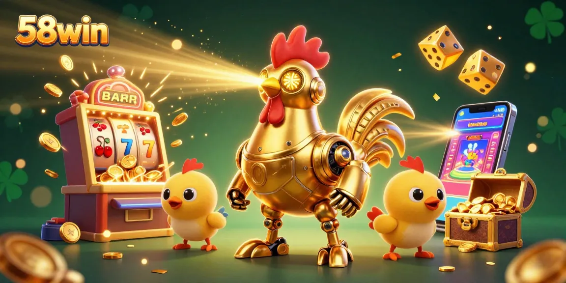 Engage with the vibrant 58win online gaming world through an exciting jackpot scene.