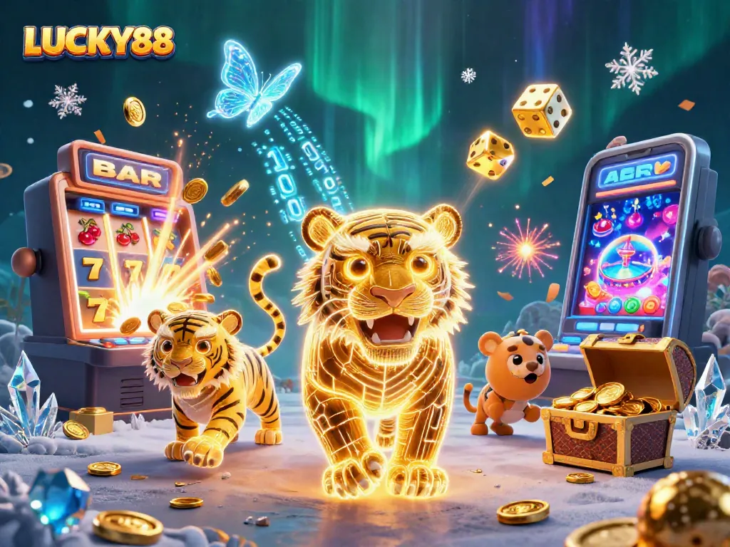 Spin jackpots and chase wins with LUCKY88 in this vibrant, dynamic digital casino scene.