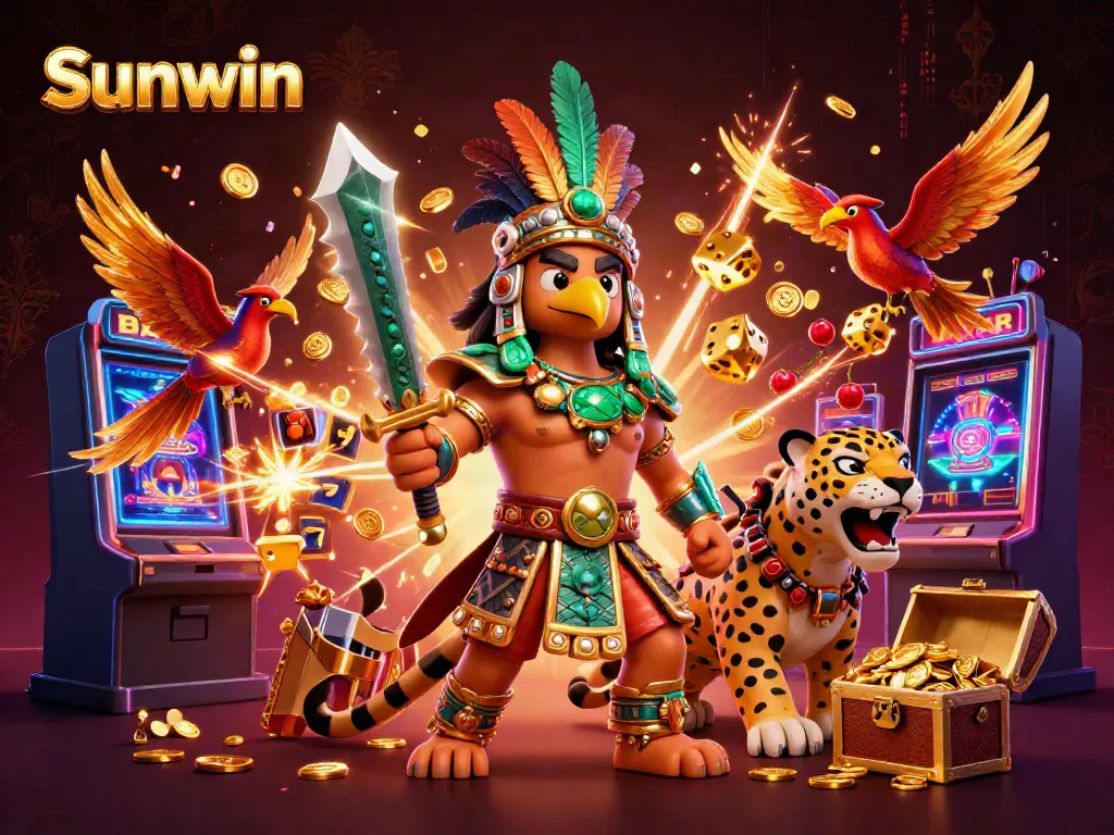 Experience Sunwin's vibrant casino world with rich 3D characters and dynamic gaming elements.