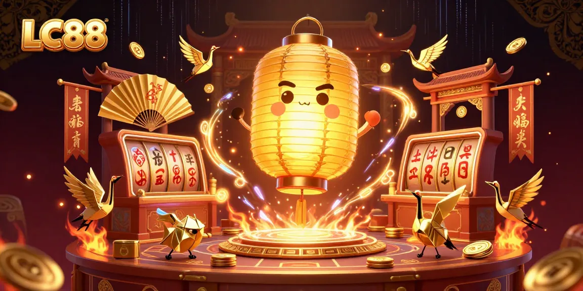 Experience winning gameplay at LC88 with this vibrant, engaging 3D casino illustration showcasing dynamic gaming elements.