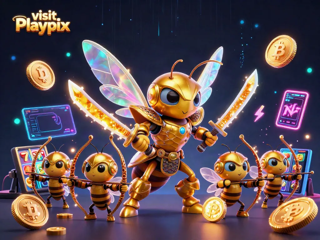 Experience the excitement as you visit Playpix with vibrant characters and dazzling casino elements.