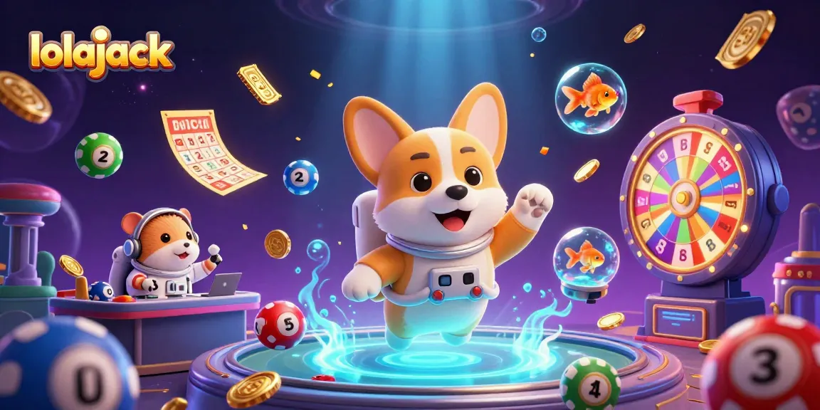 Experience exciting gaming adventures at lolajack with cartoon characters in a vibrant space casino.
