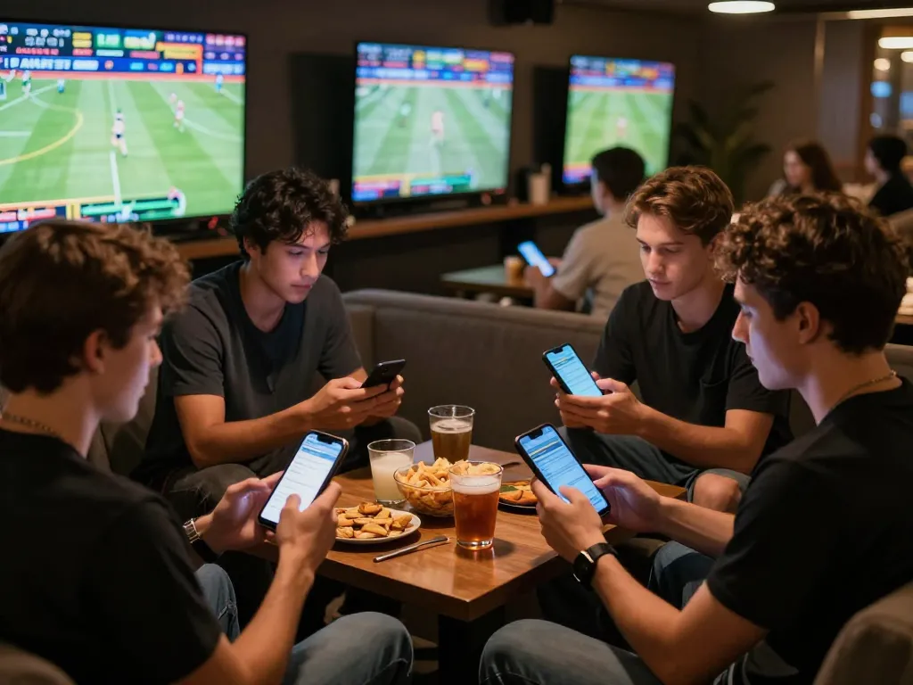 Engaging in kèo nhà cái 88 sports betting action with friends and live games on screen.