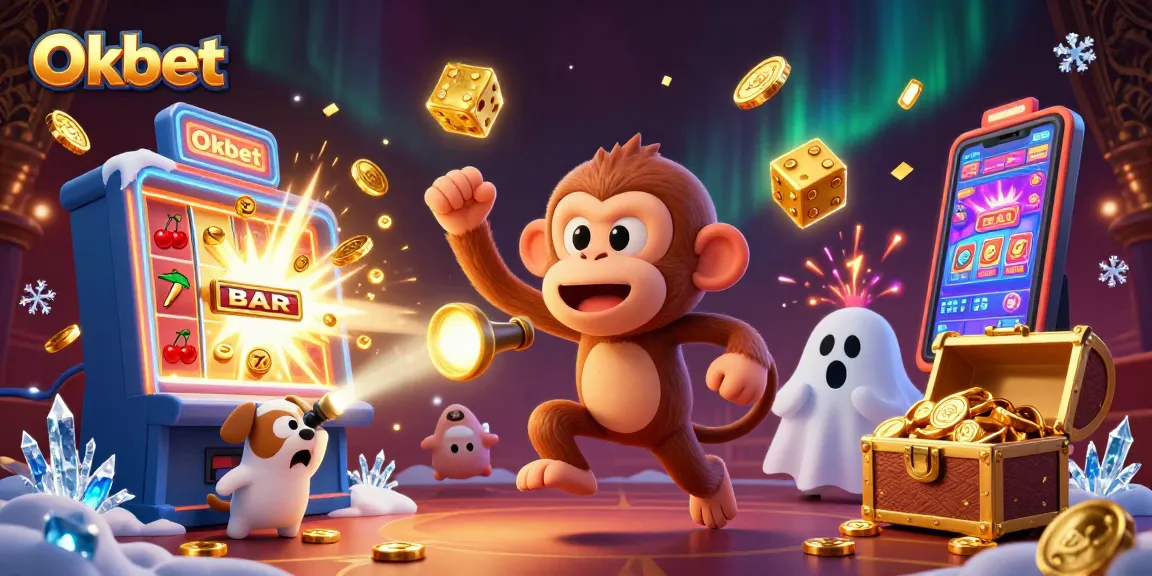 Engage with Oxbet’s vibrant casino experience featuring a mischievous monkey juggling golden coins and a curious puppy.