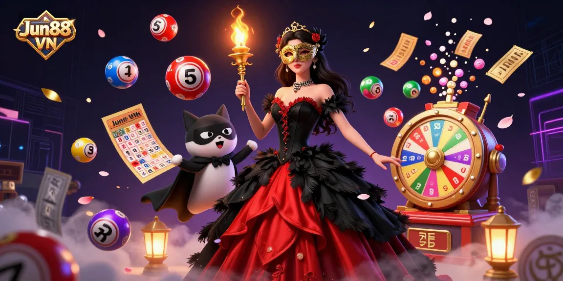 Experience dynamic gameplay at Jun88 VN with vibrant lottery elements and an enchanting atmosphere.