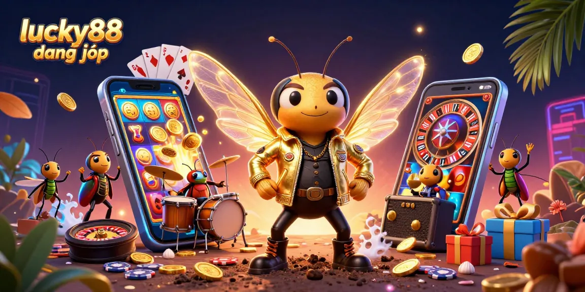 Immerse in exciting gameplay at lucky88 đăng nhập, showcasing vibrant casino elements and action-packed characters.