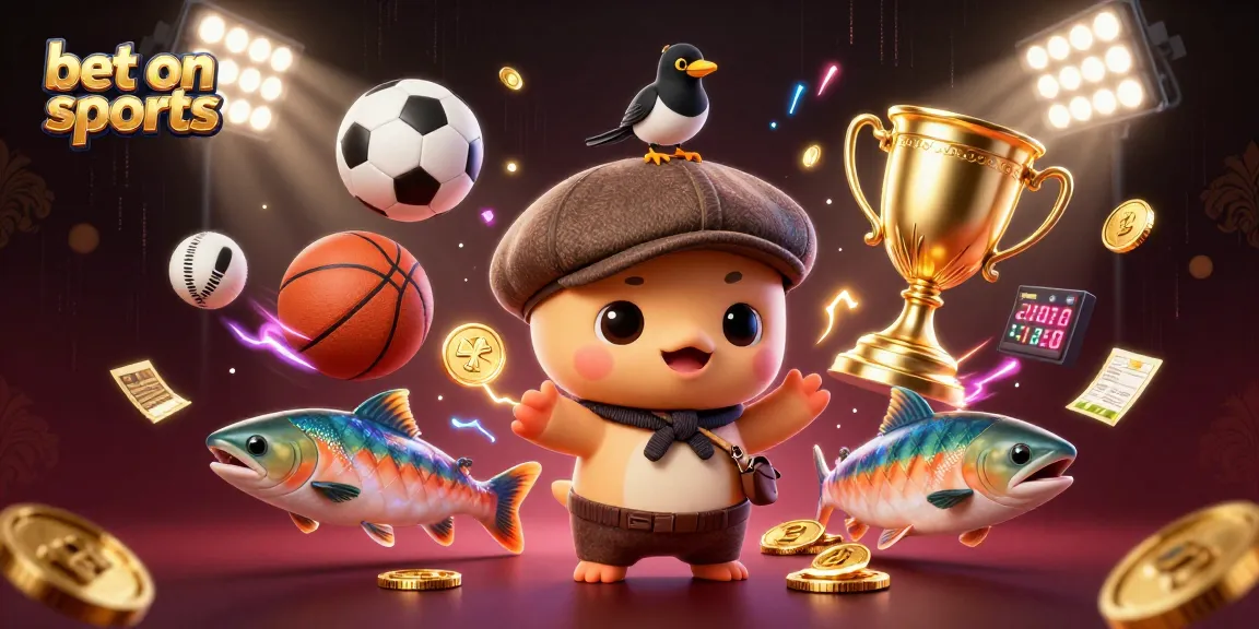 Engage with the vibrant world of sports as you bet on sports with cartoon Nessie and friends!